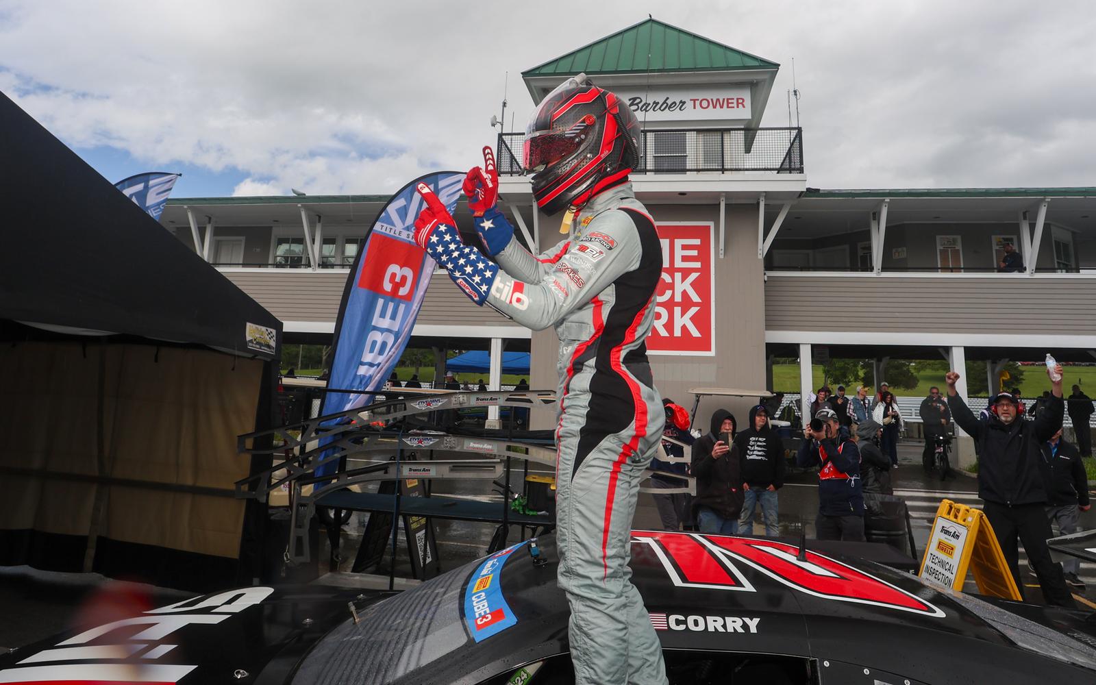 Sam Corry Earns First-Career CUBE 3 Architecture TA2 Series Pro Win at Lime Rock Park in Breakout Race in the Rain